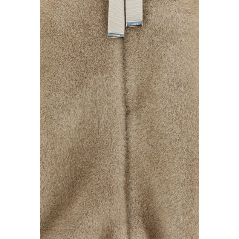 Veste longue Herno en polyester beige