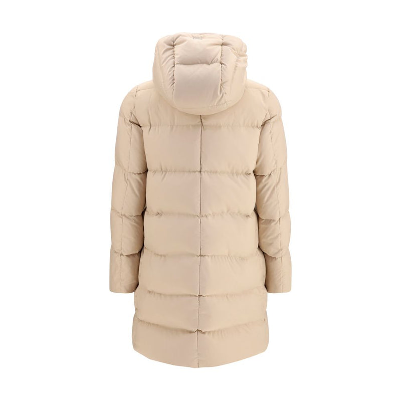 Veste longue Herno en polyester beige