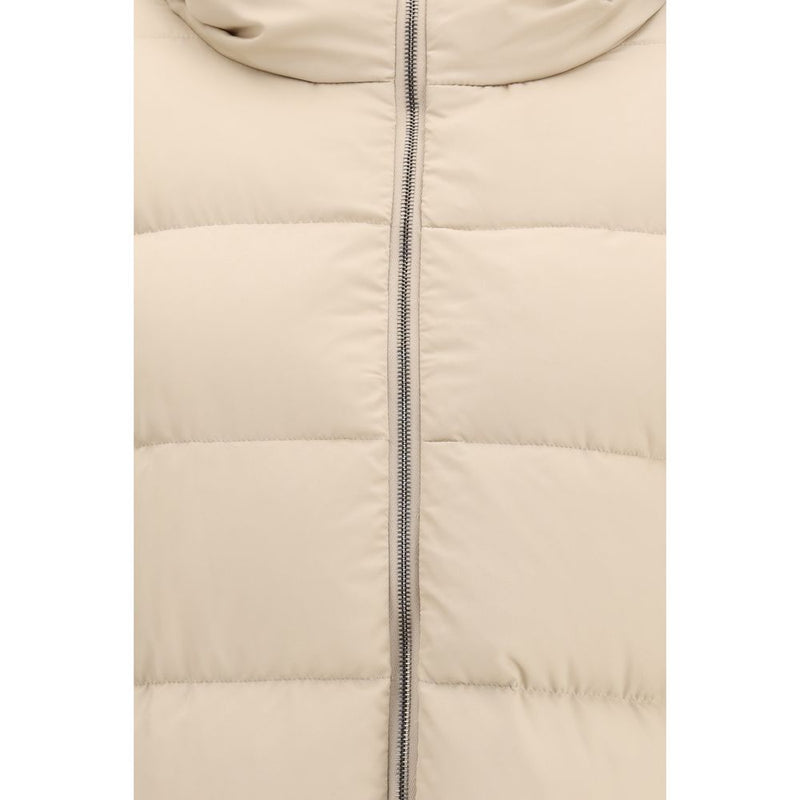 Veste longue Herno en polyester beige