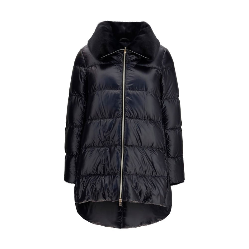 Doudoune longue Herno en duvet d'oie noir