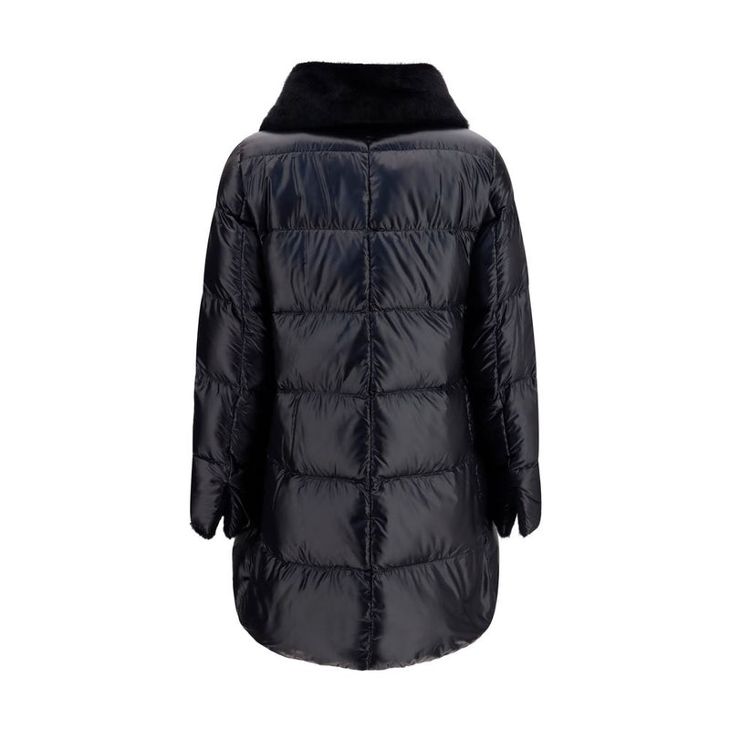 Doudoune longue Herno en duvet d'oie noir