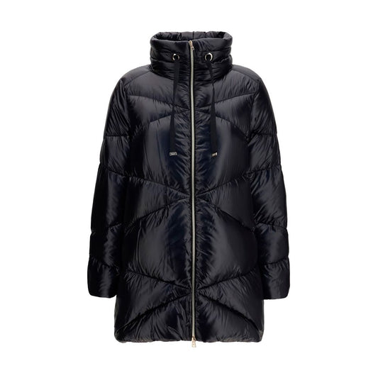 Veste longue Herno en polyamide noir
