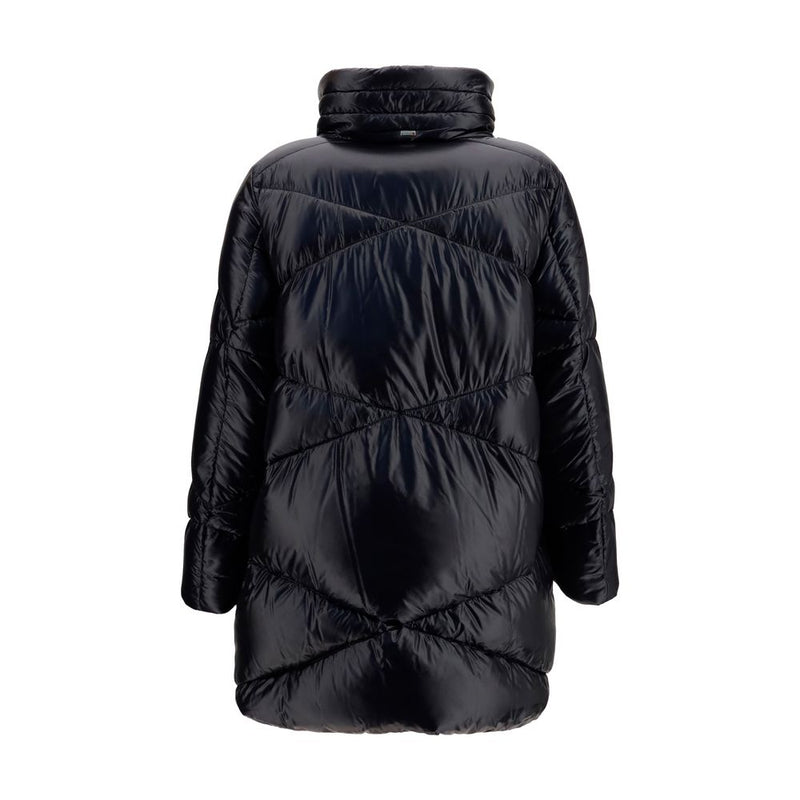 Veste longue Herno en polyamide noir
