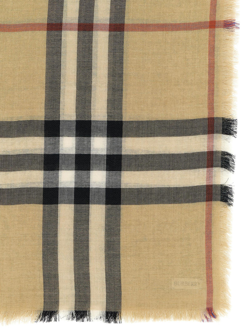 Burberry Beige Wool Foulard