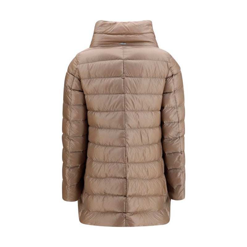 Veste longue Herno en polyester beige