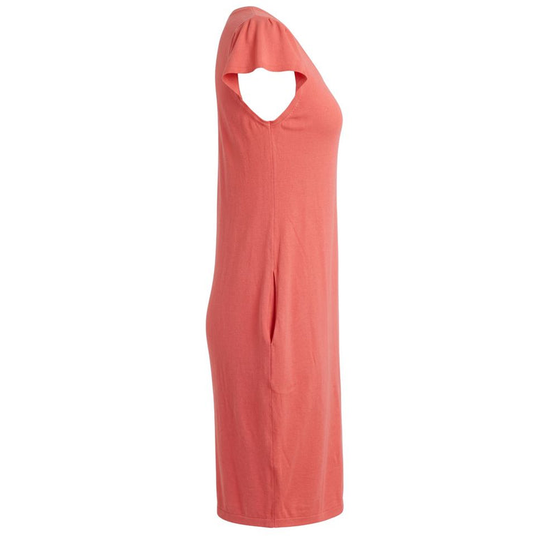 Malo Red Cotton Dress for Women - Chic and Comfortable