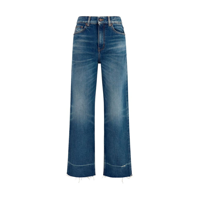 Chloé Blue Cotton Bootcut Jeans for Women