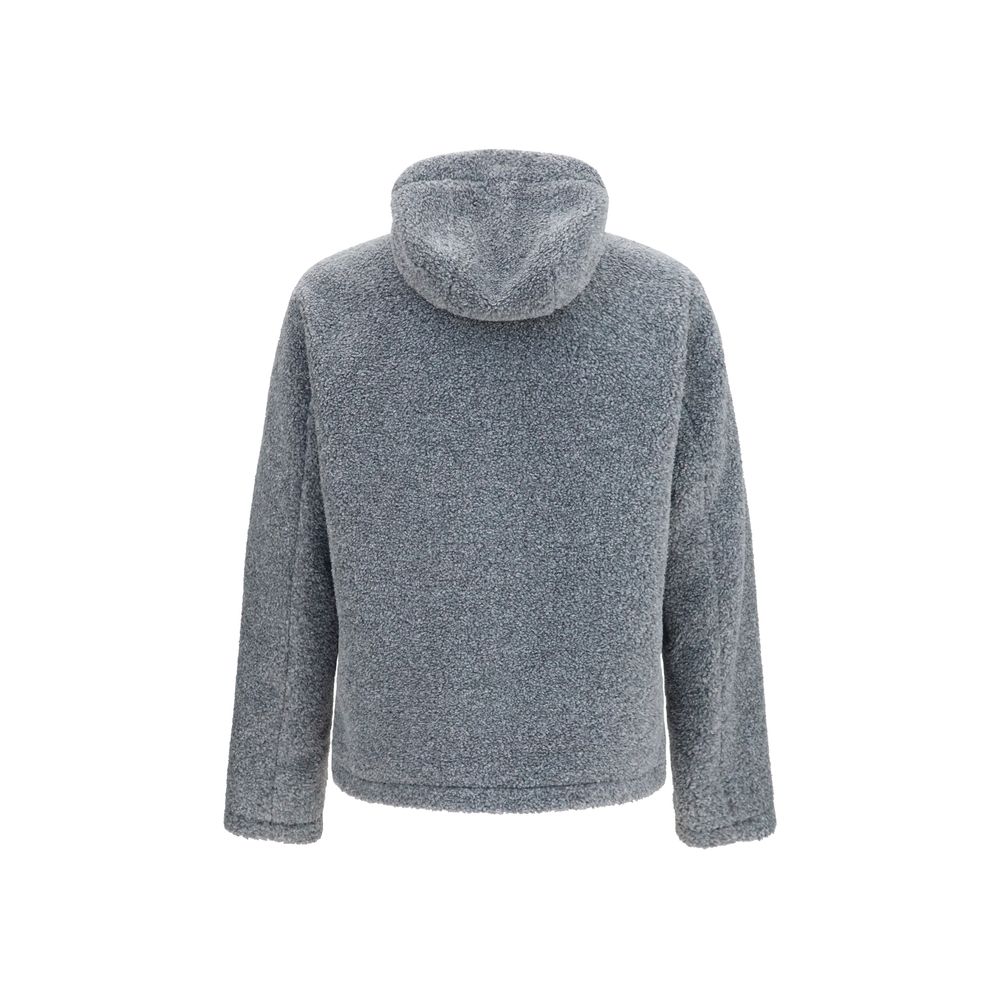 Veste longue Herno grise en polyester