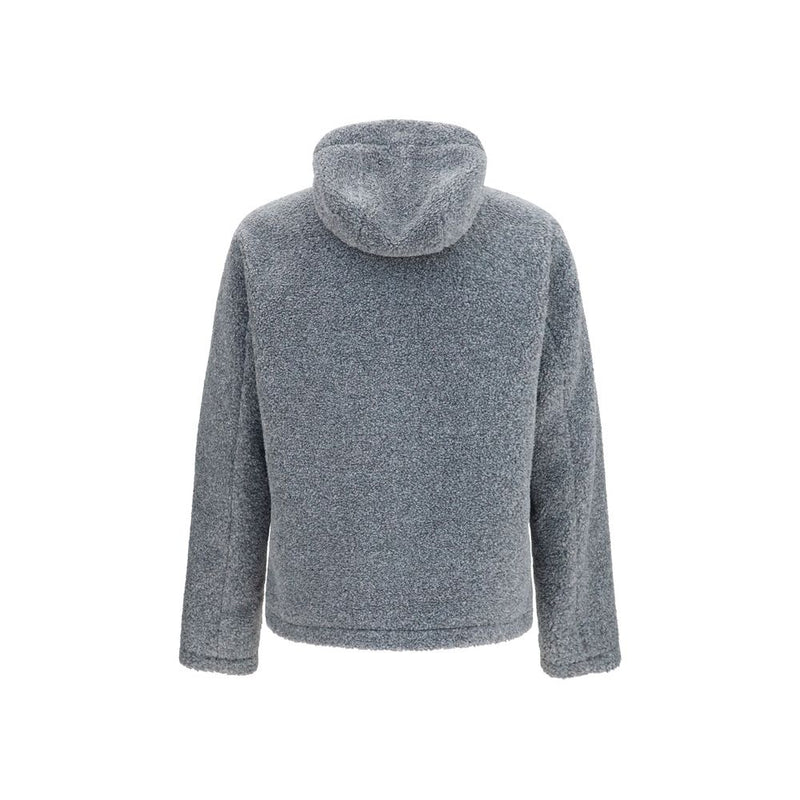 Veste longue Herno grise en polyester
