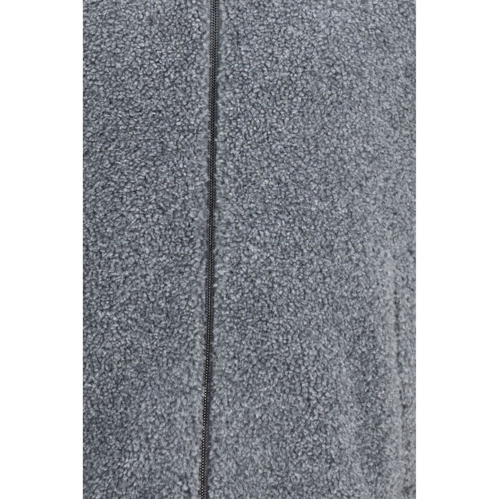 Veste longue Herno grise en polyester