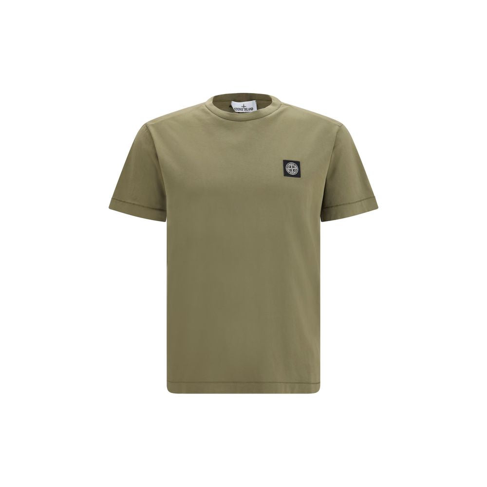 Stone Island Bicolor Cotton T-Shirt - Slim Fit Essential
