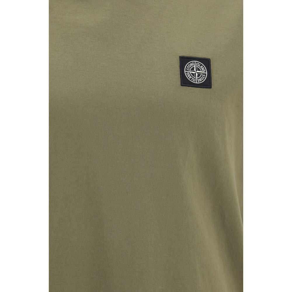 Stone Island Bicolor Cotton T-Shirt - Slim Fit Essential