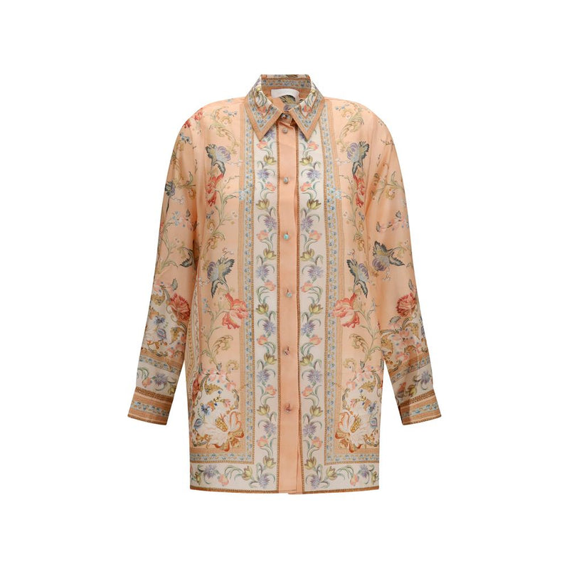 Zimmermann Roselight Multicolor Silk Shirt