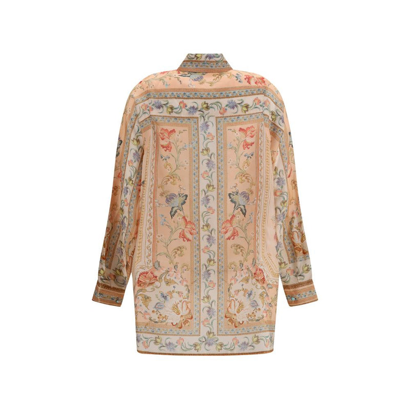 Zimmermann Roselight Multicolor Silk Shirt