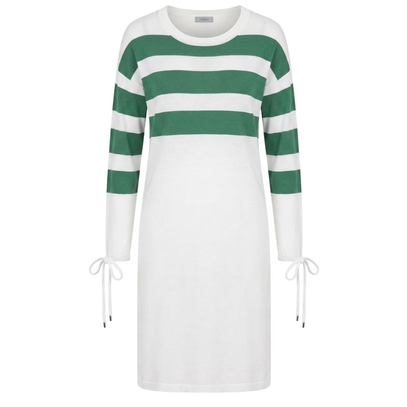 Malo White Cotton Women's Dress