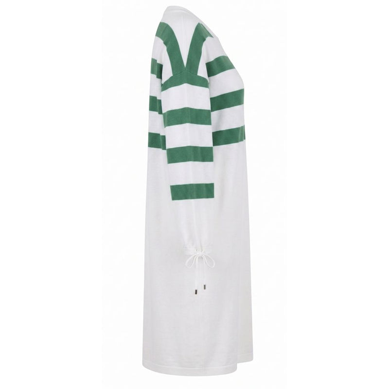 Malo White Cotton Women's Dress