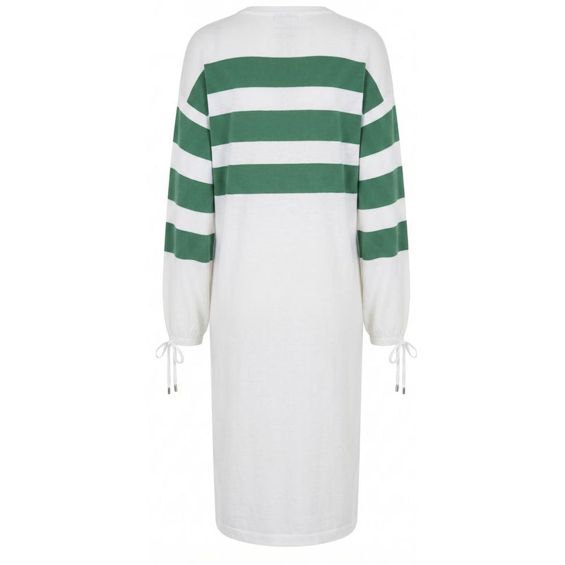 Malo White Cotton Women's Dress