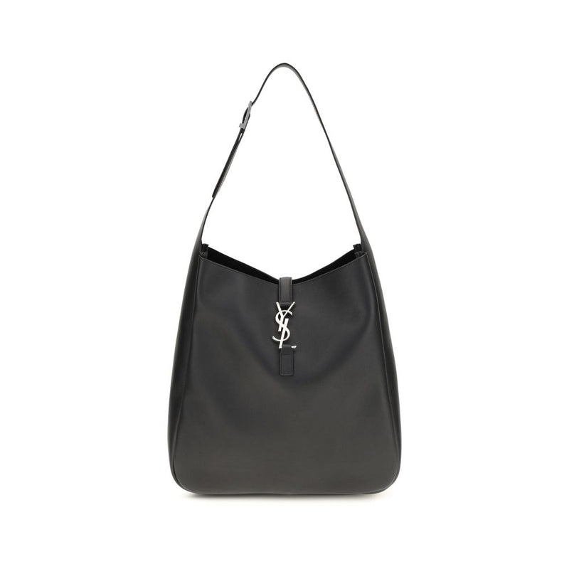 Sac bandoulière Saint Laurent Bos Taurus en cuir de veau noir