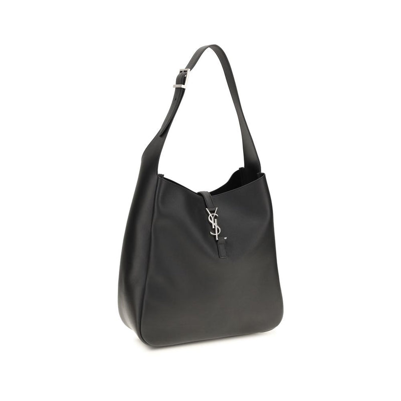Sac bandoulière Saint Laurent Bos Taurus en cuir de veau noir