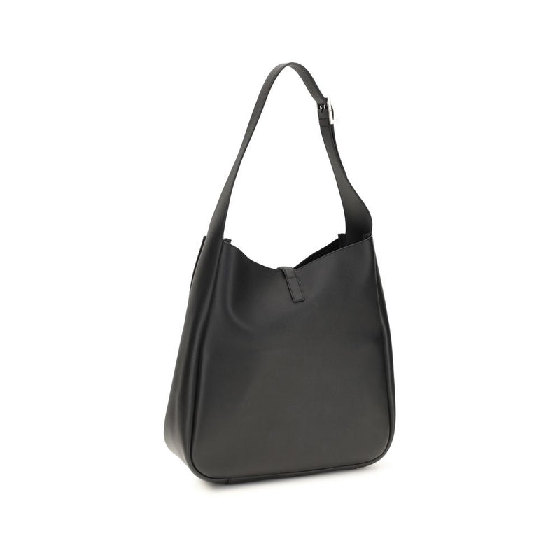 Sac bandoulière Saint Laurent Bos Taurus en cuir de veau noir
