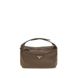 Sac à main Prada en polyamide recyclé marron