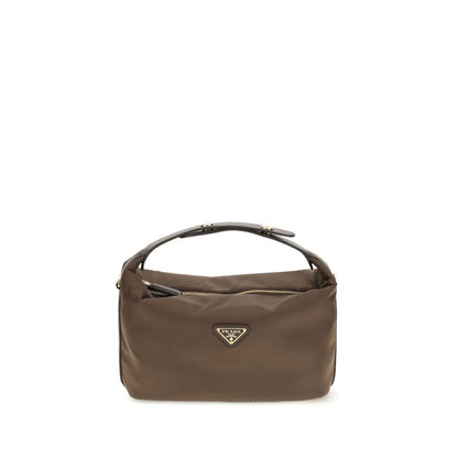 Sac à main Prada en polyamide recyclé marron
