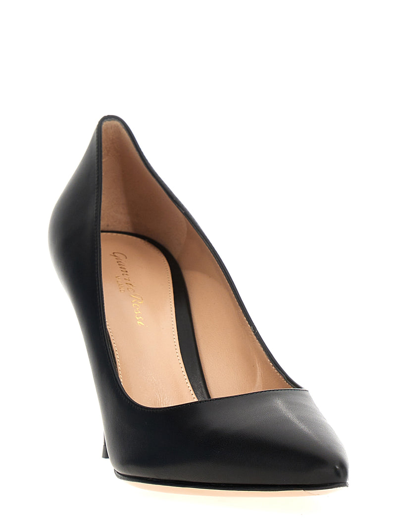 Escarpins Gianvito Rossi en cuir de veau noir à talon haut