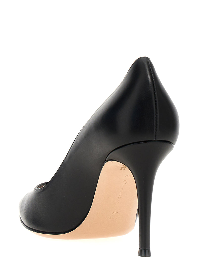 Escarpins Gianvito Rossi en cuir de veau noir à talon haut