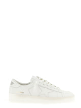 Baskets basses en cuir de vachette blanc Golden Goose