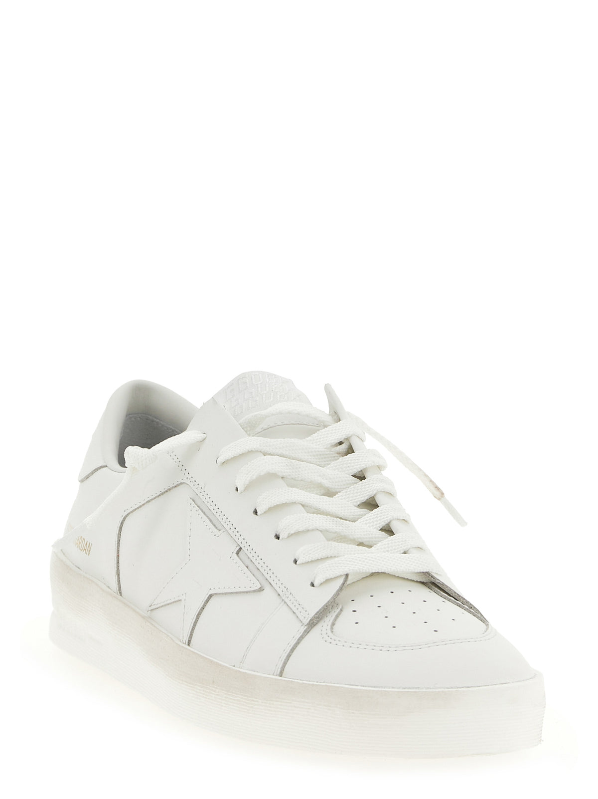 Baskets basses en cuir de vachette blanc Golden Goose