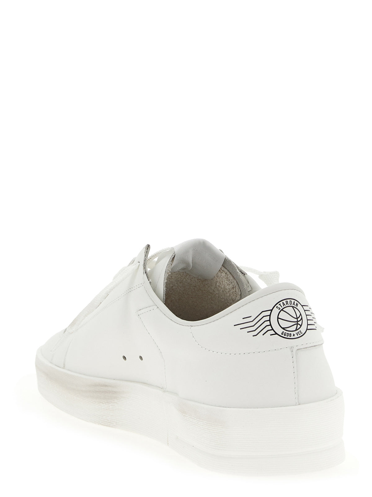 Baskets basses en cuir de vachette blanc Golden Goose