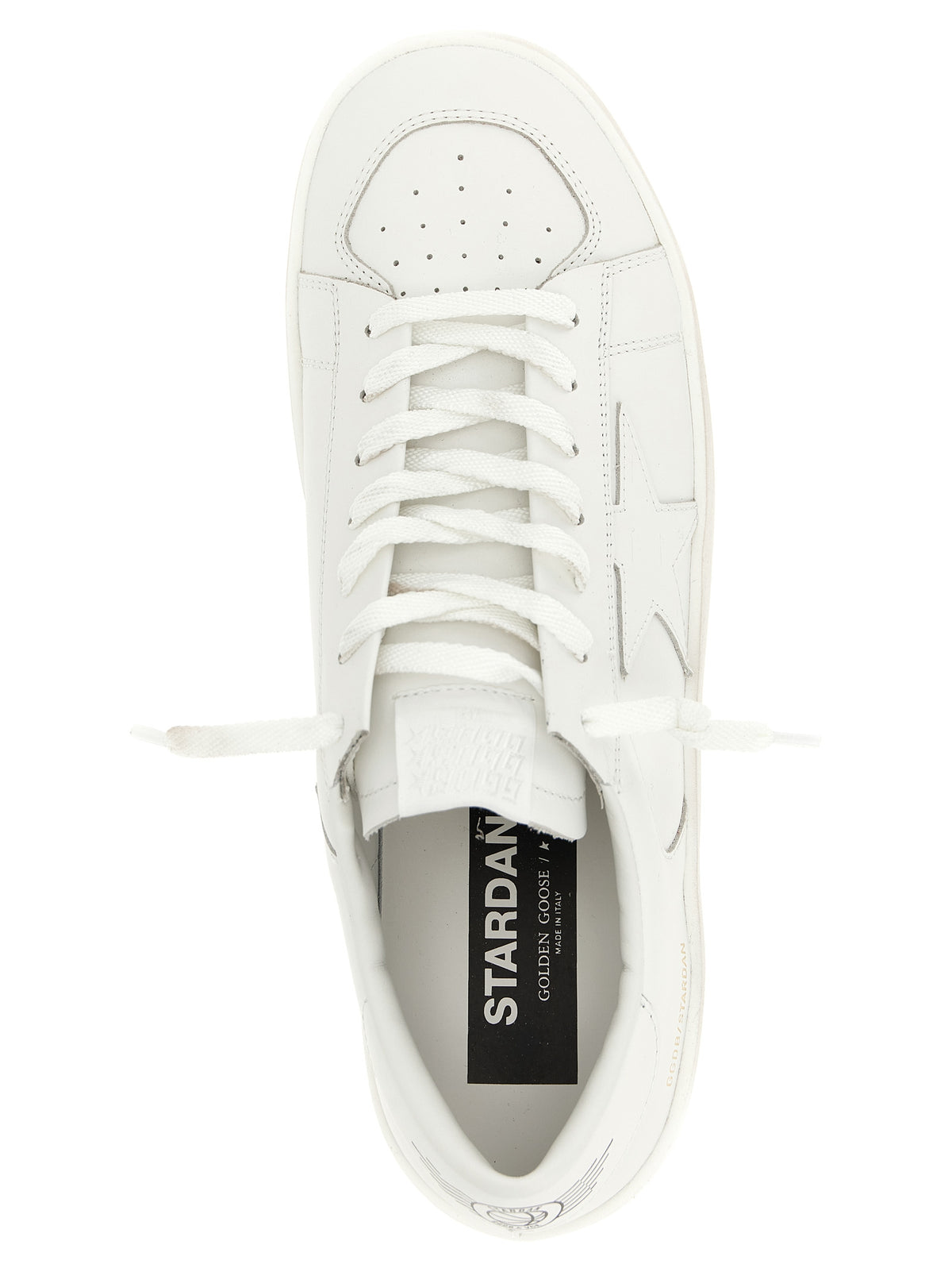 Baskets basses en cuir de vachette blanc Golden Goose