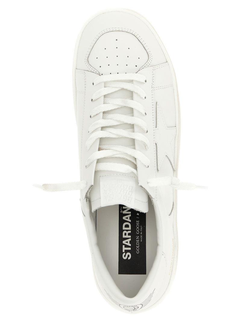 Golden Goose White Cowhide Low Top Sneakers