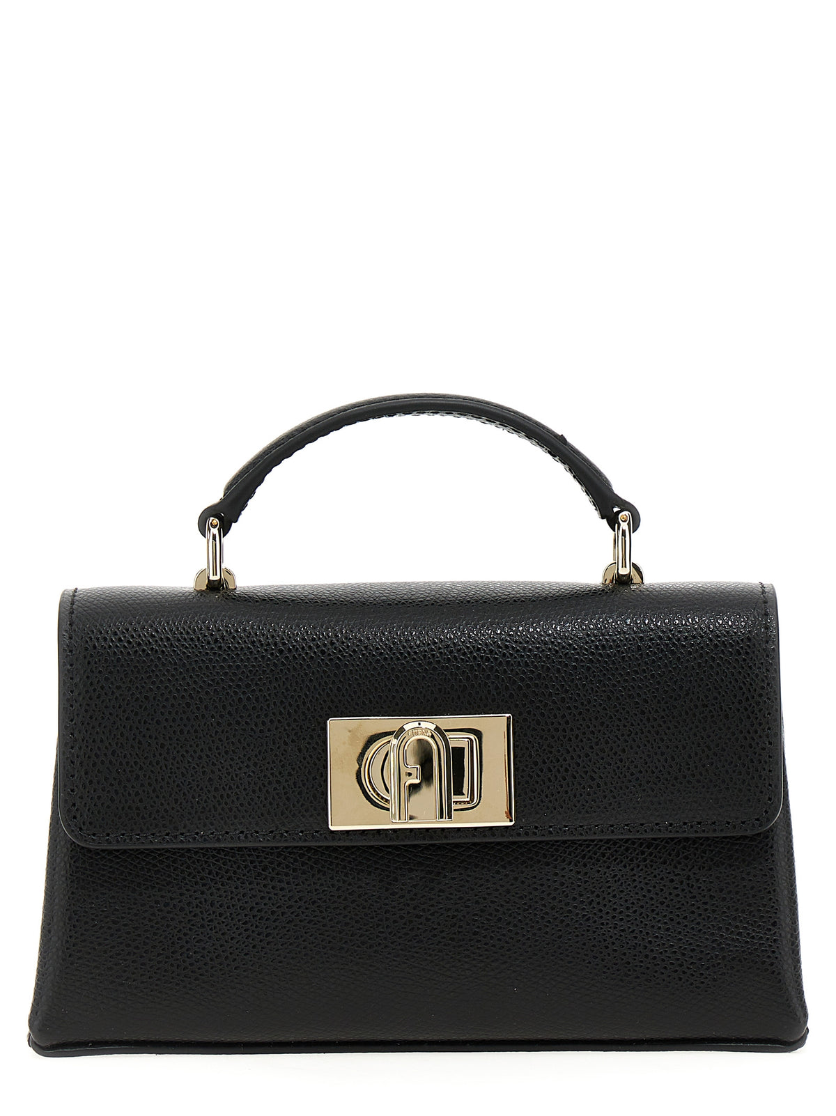 Sac bandoulière Furla en cuir noir