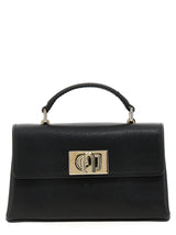 Sac bandoulière Furla en cuir noir