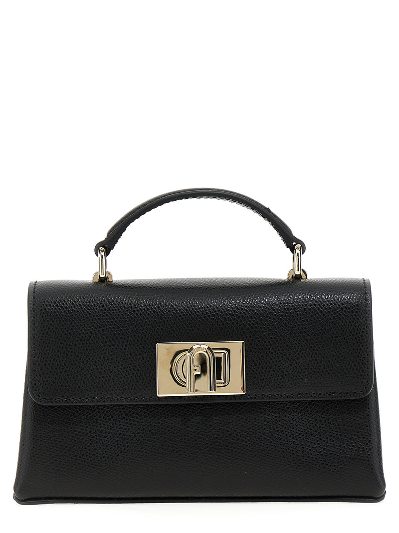 Sac bandoulière Furla en cuir noir