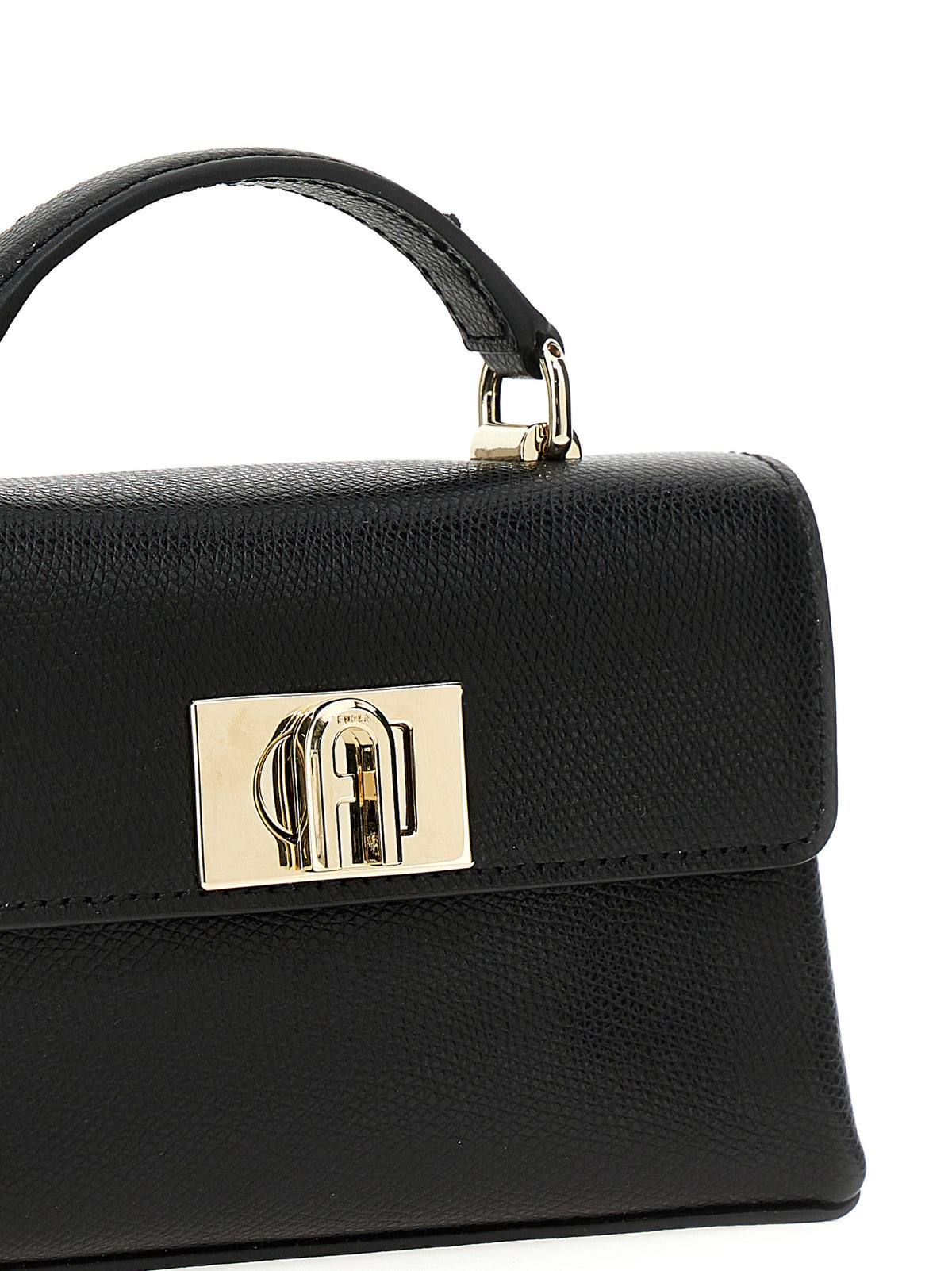 Sac bandoulière Furla en cuir noir