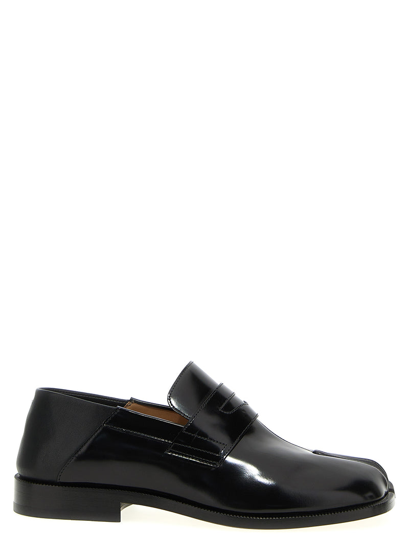 Mocassins à enfiler noirs en cuir de veau Maison Margiela