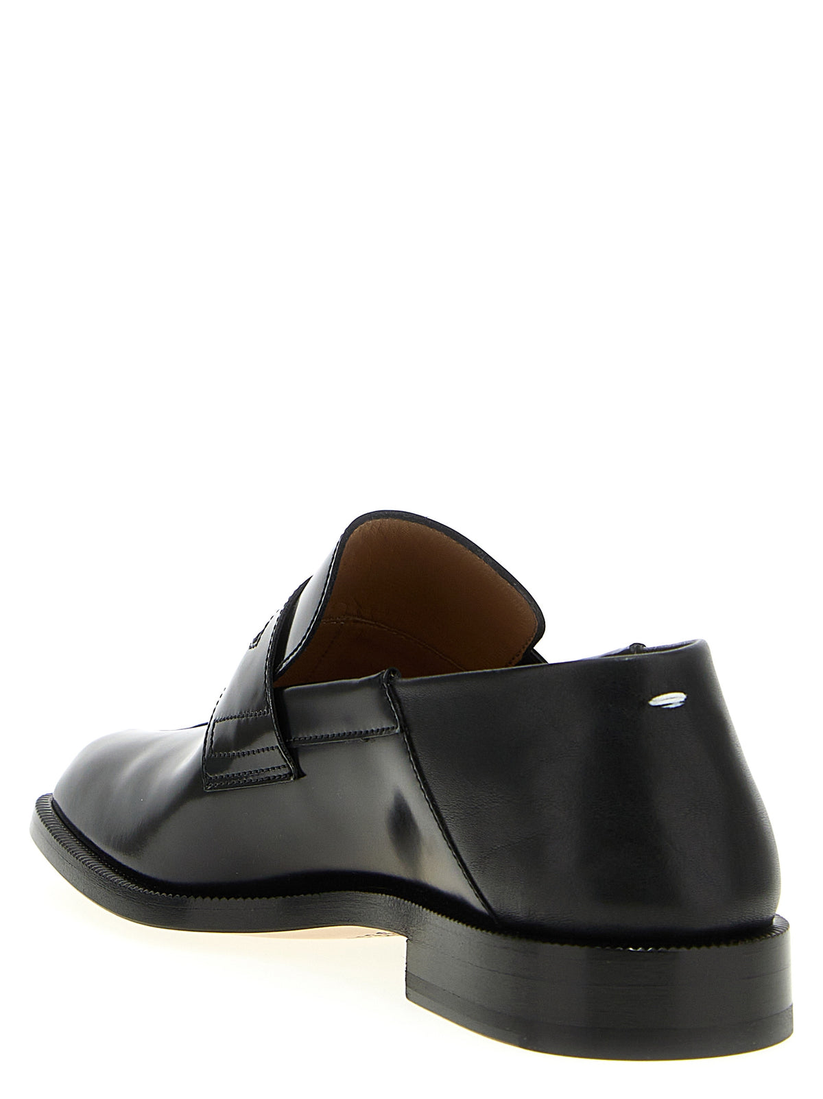 Maison Margiela Black Calfskin Slip-On Loafers