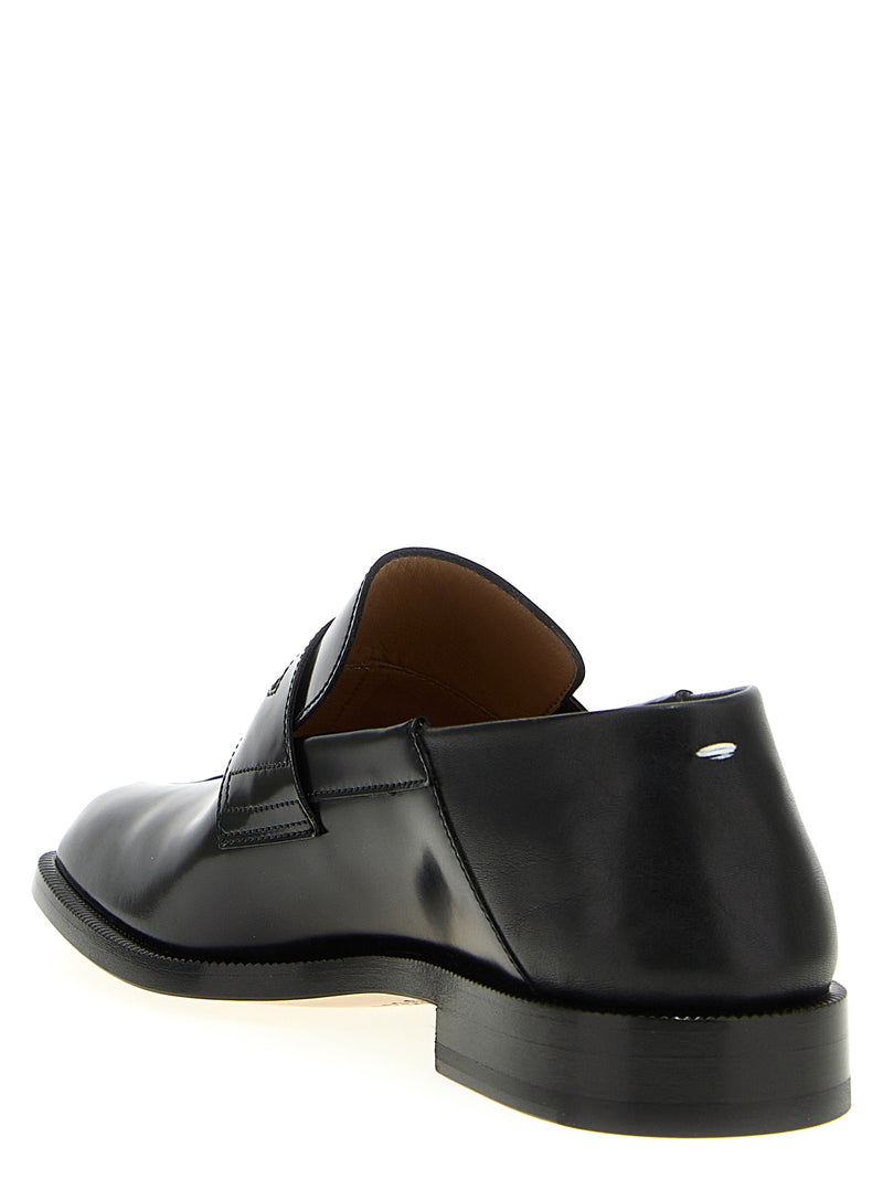 Mocassins à enfiler noirs en cuir de veau Maison Margiela