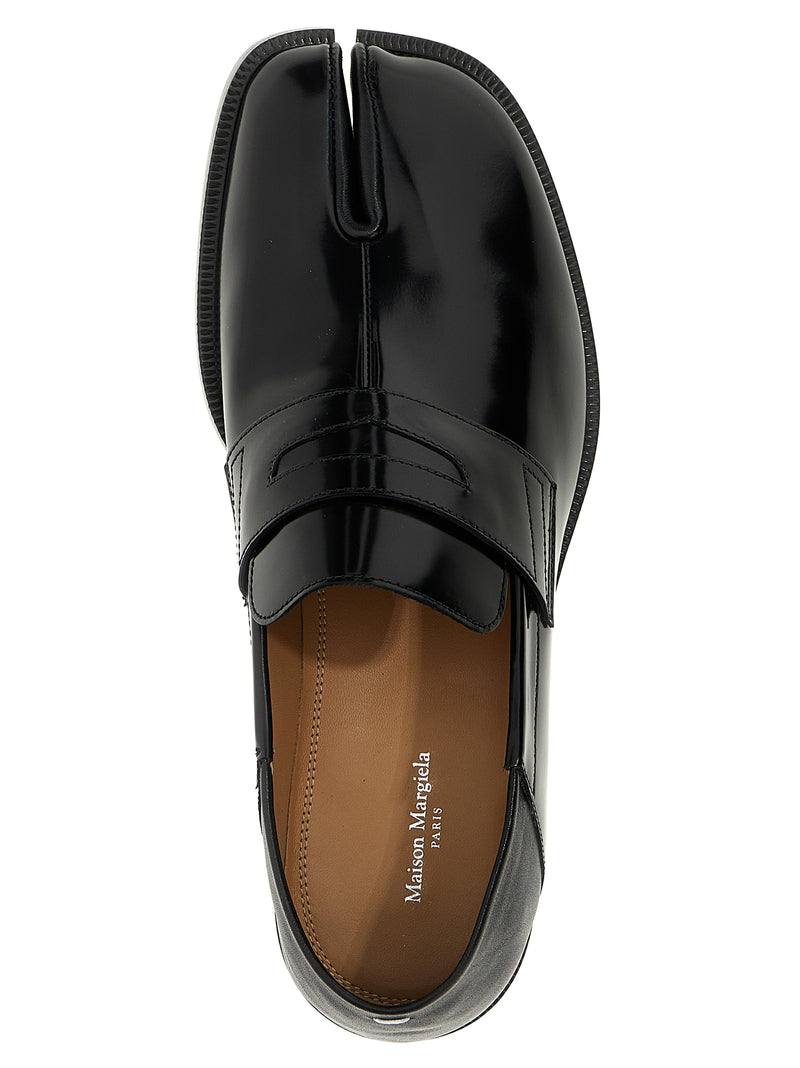 Mocassins à enfiler noirs en cuir de veau Maison Margiela