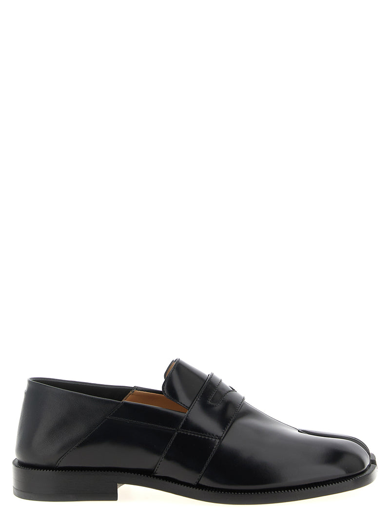 Mocassins à enfiler noirs en cuir de veau Maison Margiela