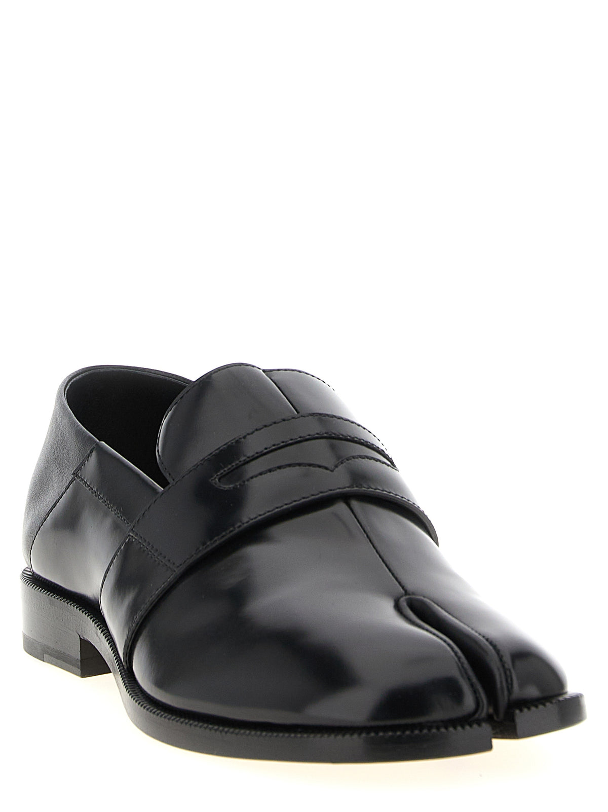 Maison Margiela Black Calfskin Slip-On Loafers