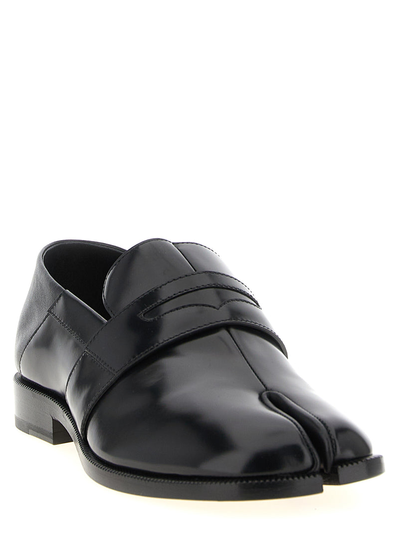 Mocassins à enfiler noirs en cuir de veau Maison Margiela