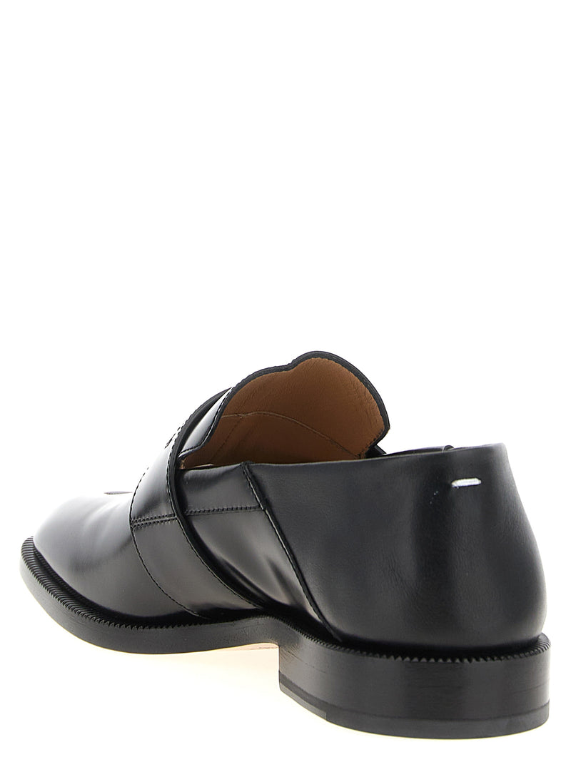 Mocassins à enfiler noirs en cuir de veau Maison Margiela