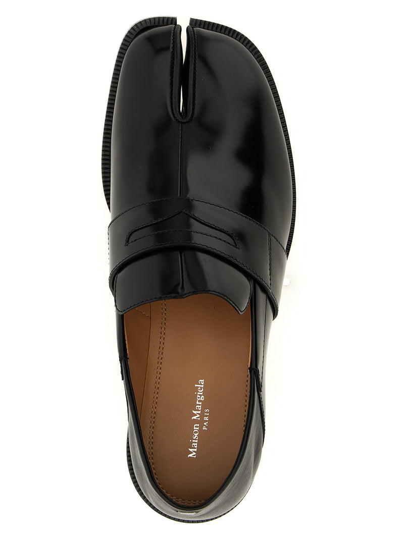 Mocassins à enfiler noirs en cuir de veau Maison Margiela