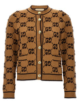 Cardigan Gucci en laine beige