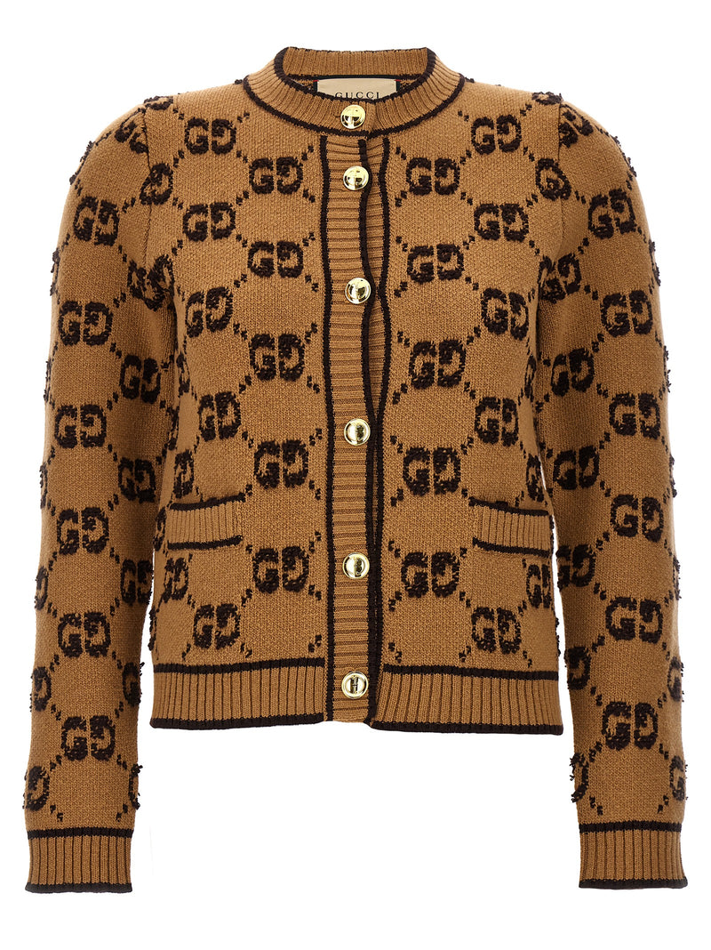 Gucci Beige Wool Cardigan