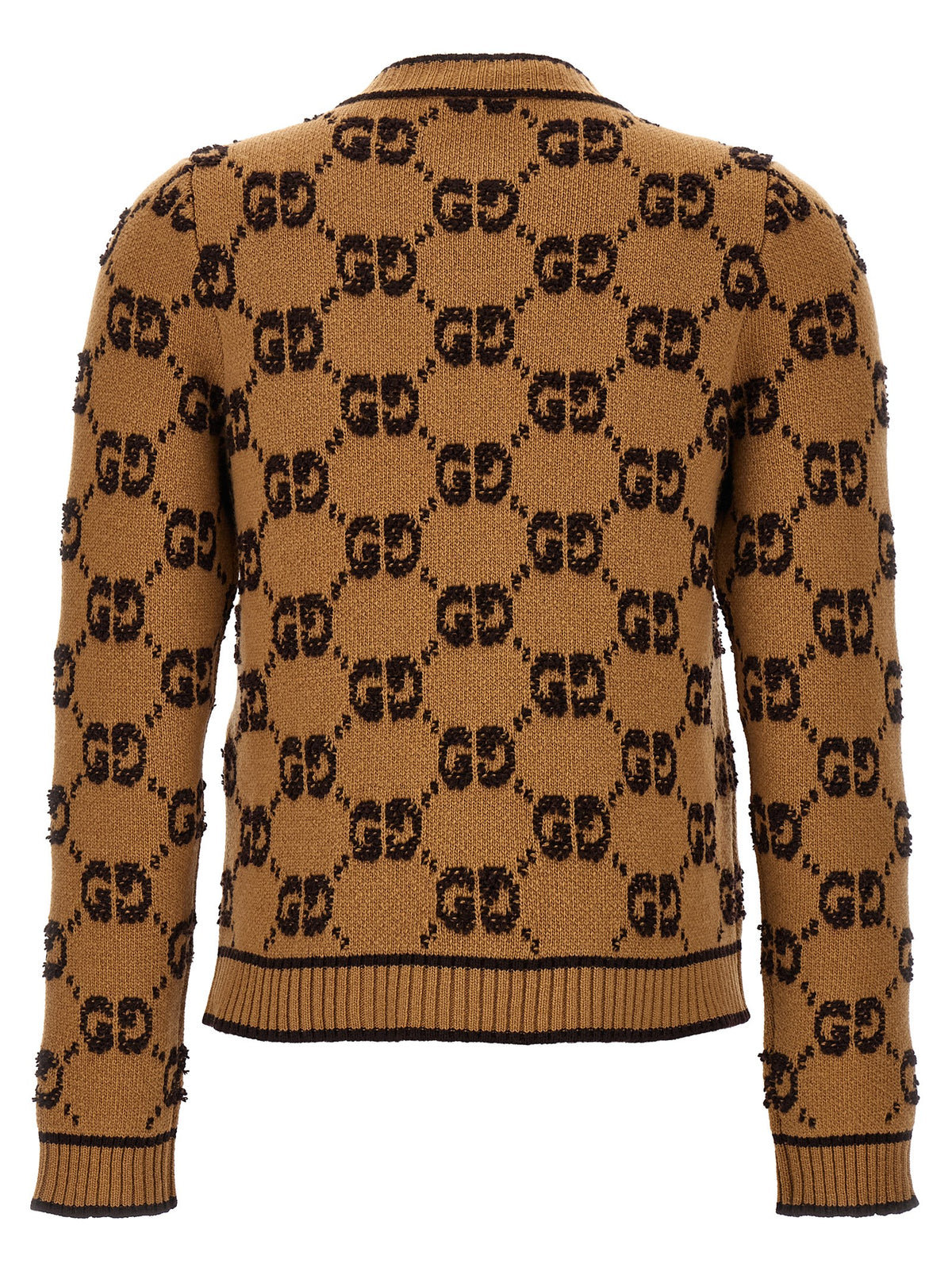 Cardigan Gucci en laine beige