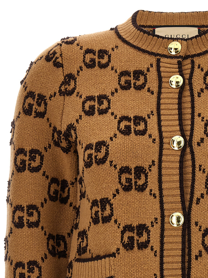 Gucci Beige Wool Cardigan